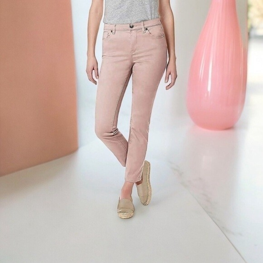 Buffalo David Bitton Women's Light Pink Skinny Jeans Size 8/29 Mid Rise Stretch